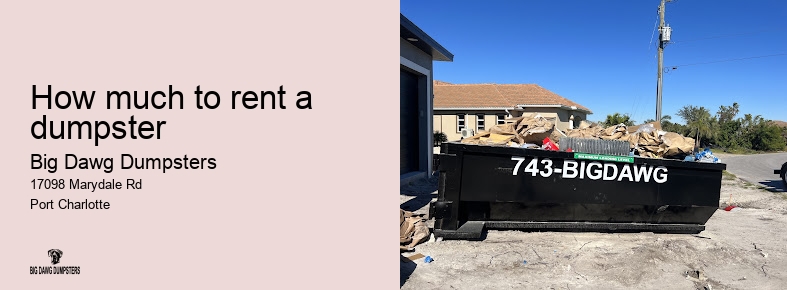 20 yard dumpster rental