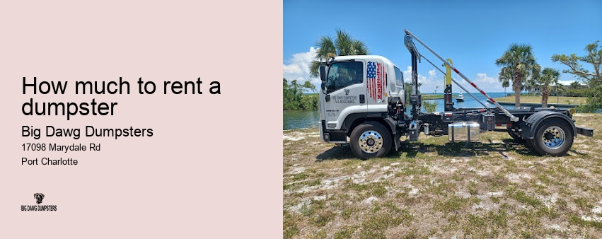 dumpster service for business