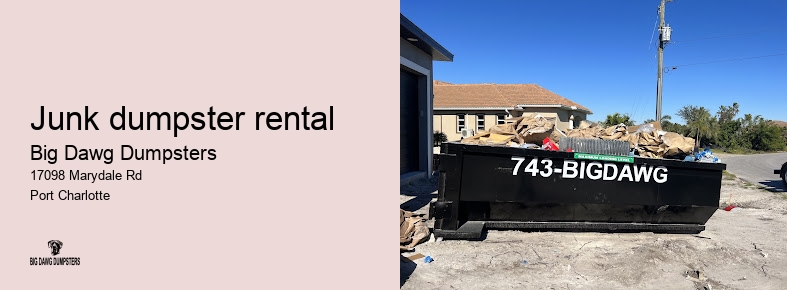 dumpster rental fees