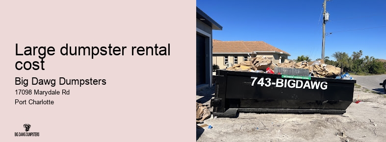 dumpster rental sizes