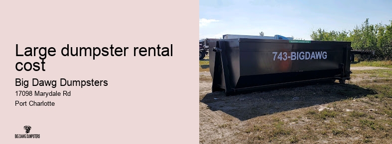 small dumpster rental cost