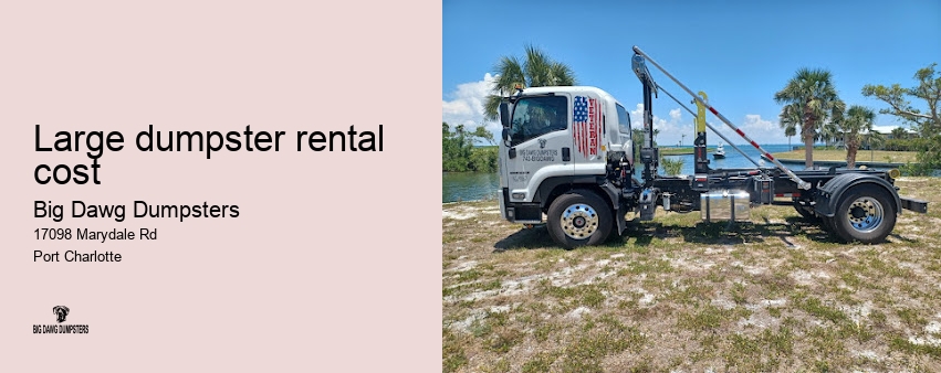 cost of dumpster rental near me