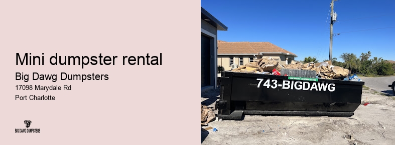 trash container rental