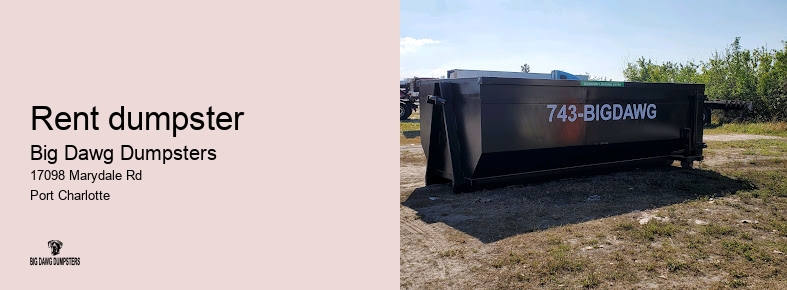 price of dumpster rental