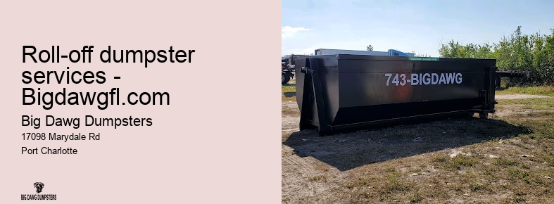trash dumpster service near me