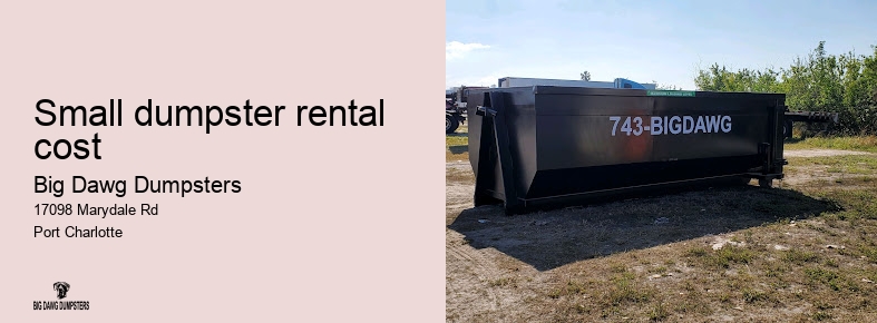 how much does a dumpster rental cost