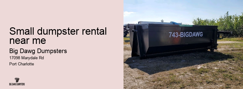 portable dumpster rental