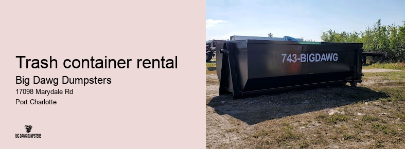 flat rate dumpster rental