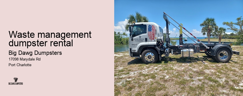 dumpster rental fees