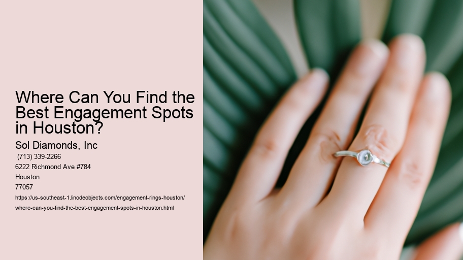 Where Can You Find the Best Engagement Spots in Houston?