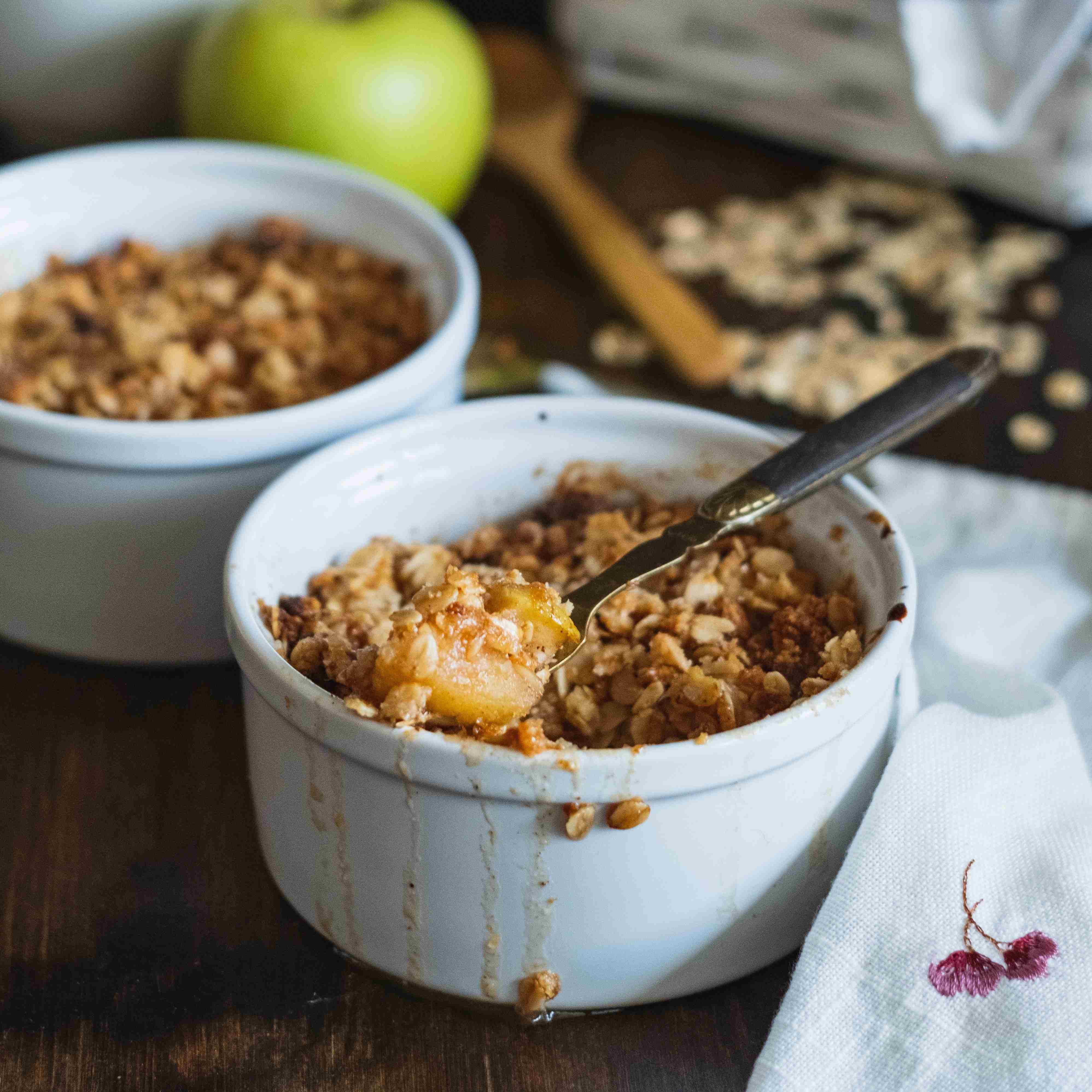 apple crumble topping