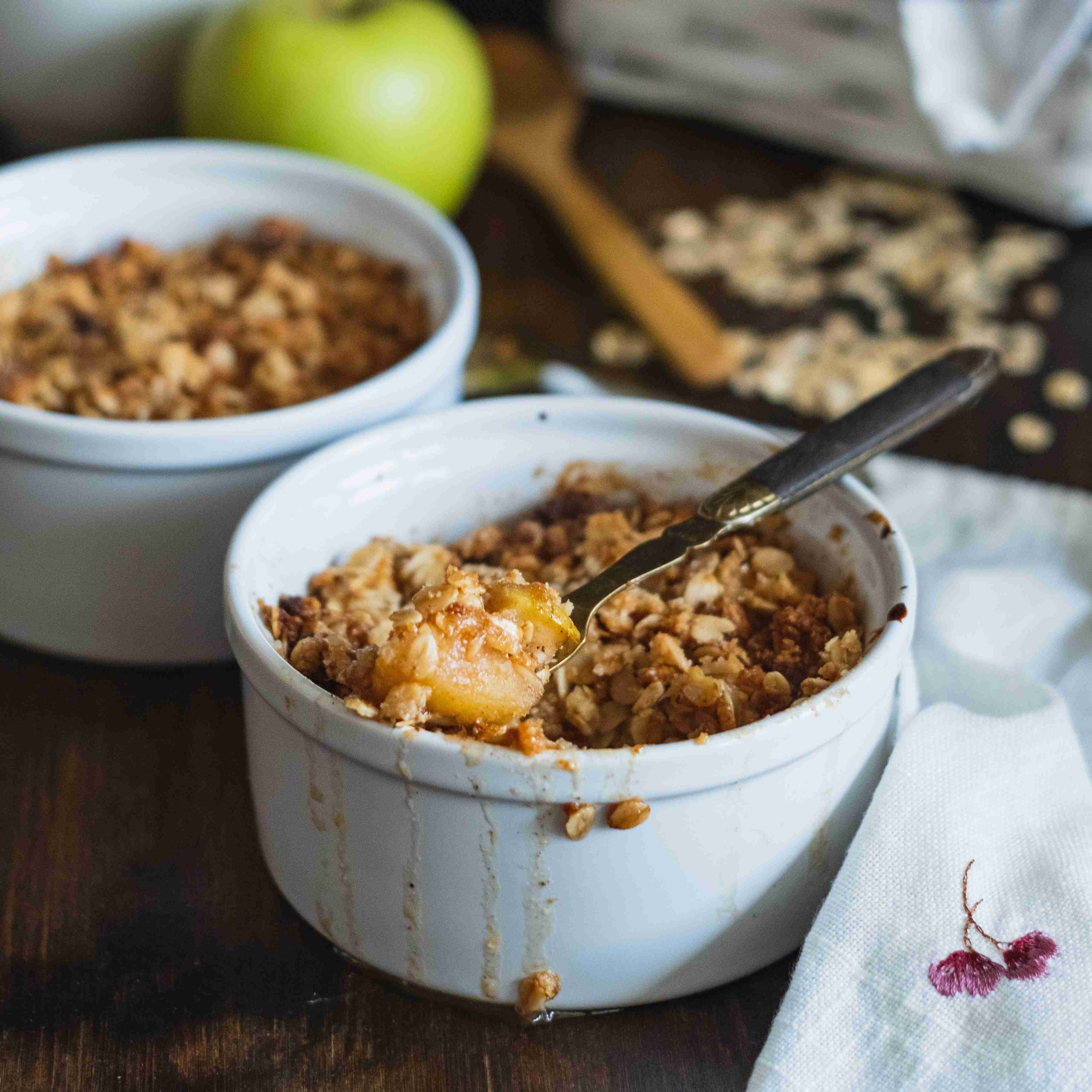 apple crumble recipe for 2