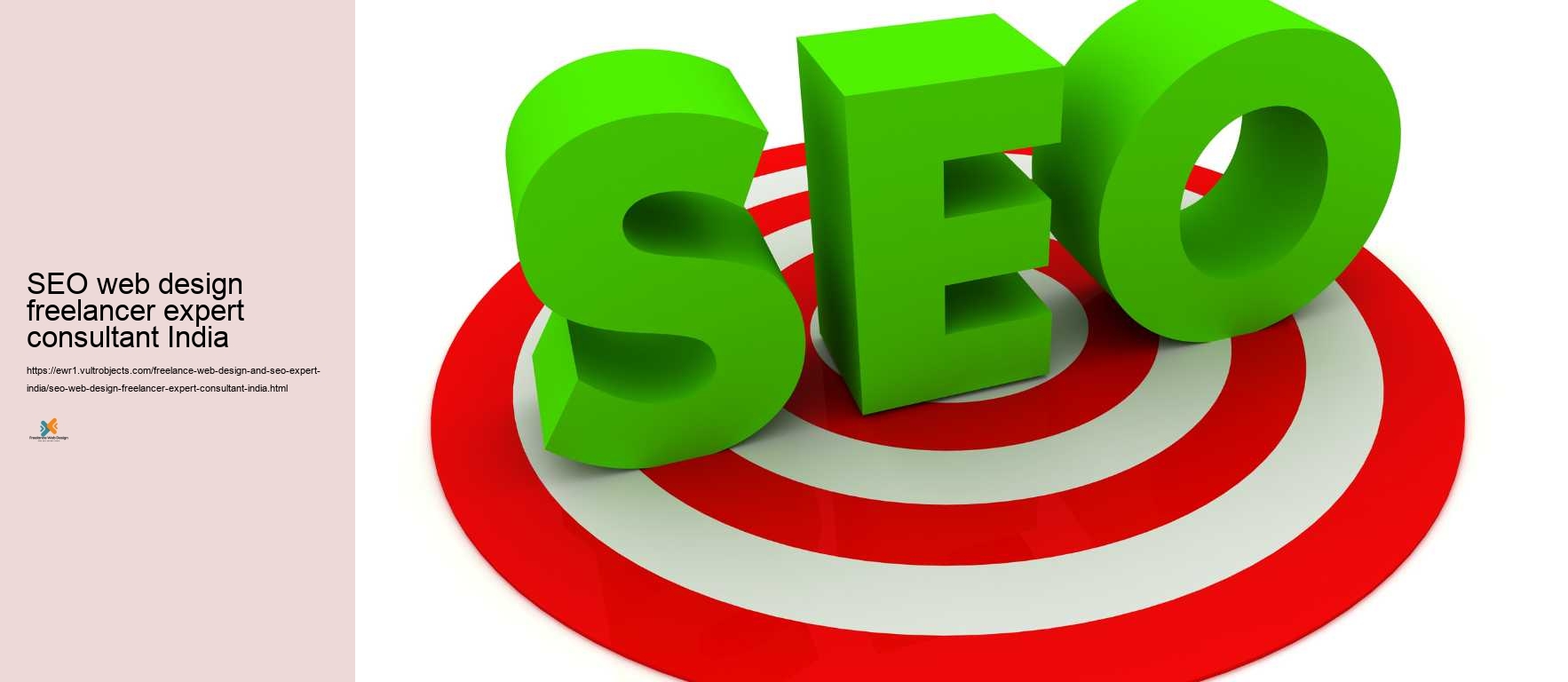 SEO web design freelancer expert consultant India