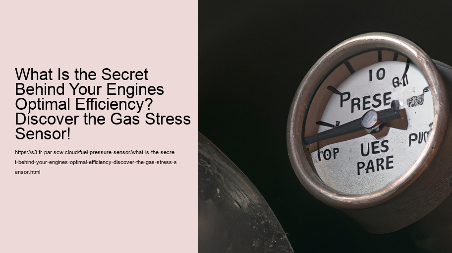 What Is the Secret Behind Your Engines Optimal Efficiency? Discover the Gas Stress Sensor!