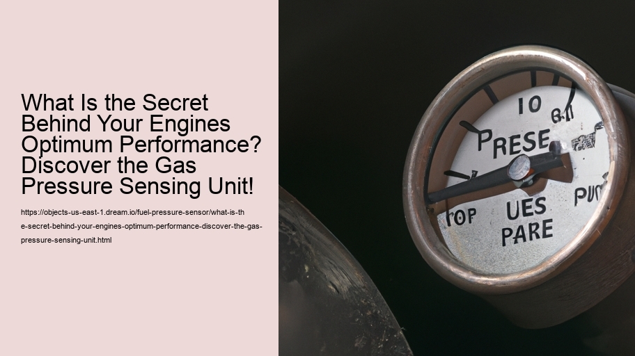 What Is the Secret Behind Your Engines Optimum Performance? Discover the Gas Pressure Sensing Unit!