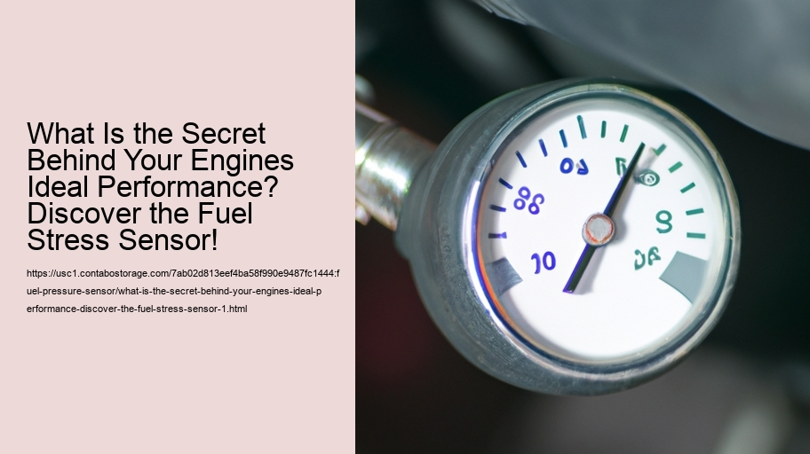 What Is the Secret Behind Your Engines Ideal Performance? Discover the Fuel Stress Sensor!