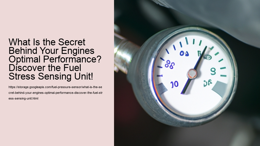 What Is the Secret Behind Your Engines Optimal Performance? Discover the Fuel Stress Sensing Unit!