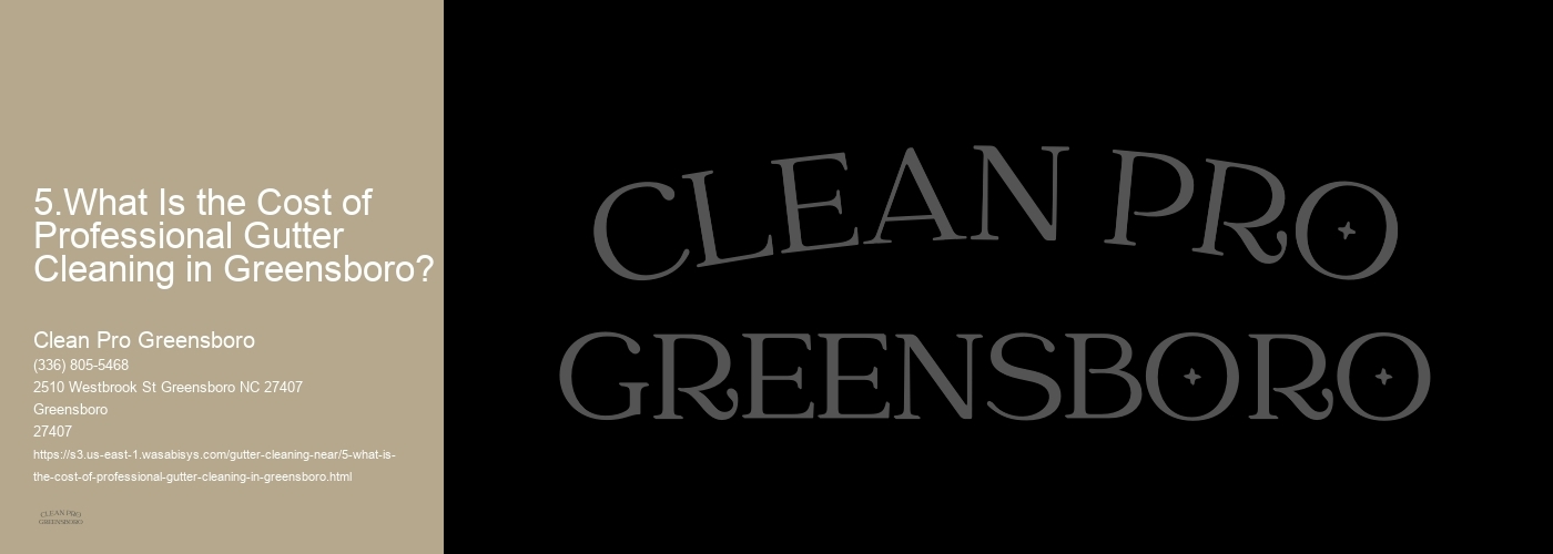 5.What Is the Cost of Professional Gutter Cleaning in Greensboro? 