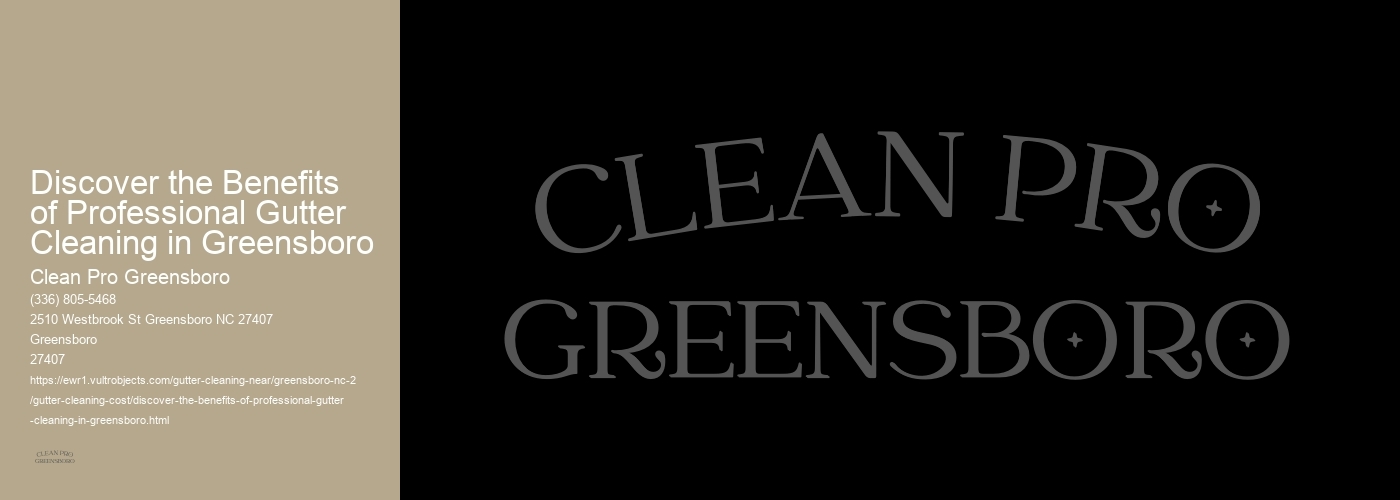 Discover the Benefits of Professional Gutter Cleaning in Greensboro 