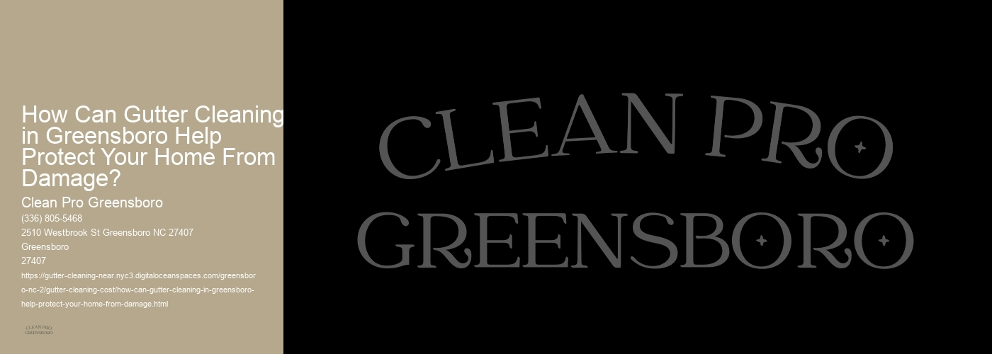 How Can Gutter Cleaning in Greensboro Help Protect Your Home From Damage?