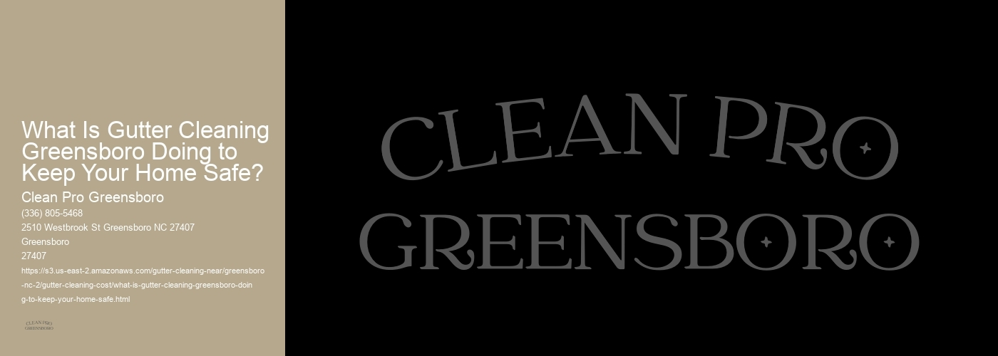 What Is Gutter Cleaning Greensboro Doing to Keep Your Home Safe? 