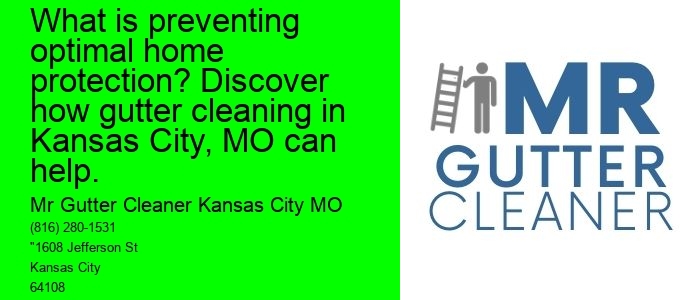 What is preventing optimal home protection? Discover how gutter cleaning in Kansas City, MO can help.
