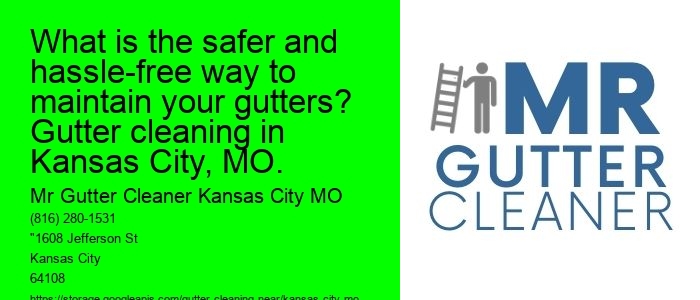 What is the safer and hassle-free way to maintain your gutters? Gutter cleaning in Kansas City, MO.