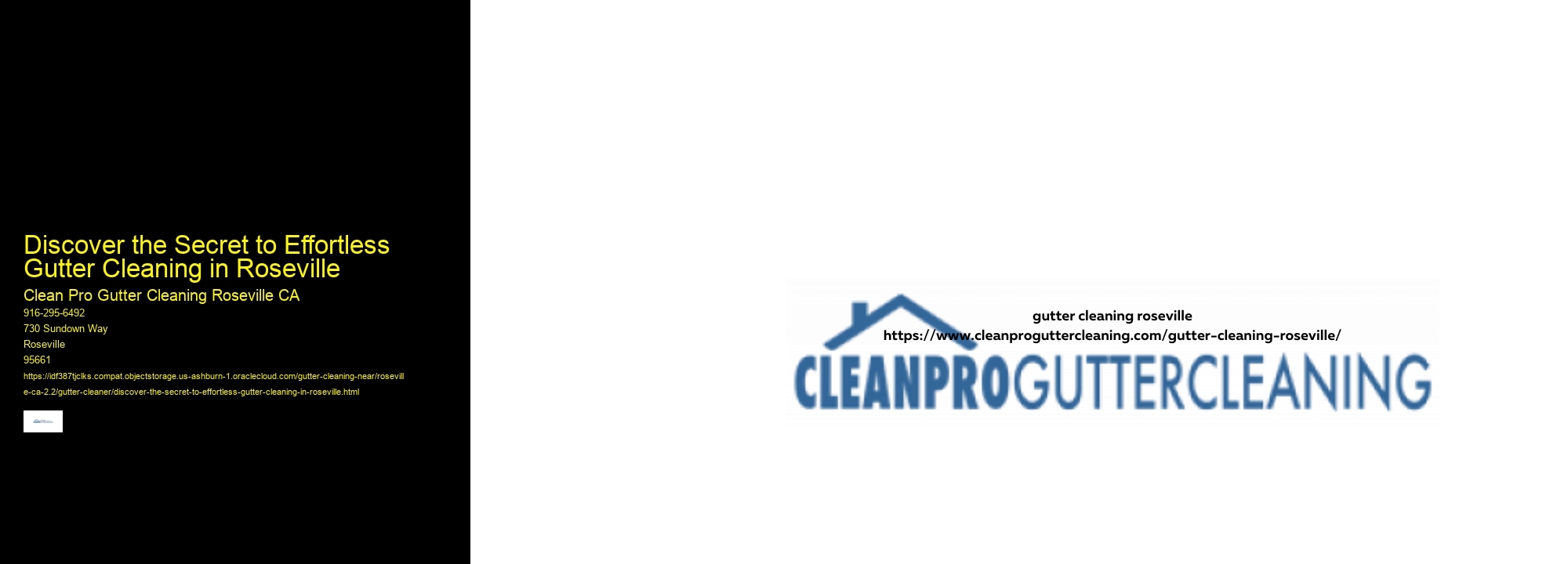 Discover the Secret to Effortless Gutter Cleaning in Roseville 