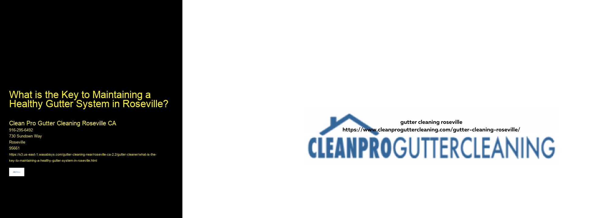 What is the Key to Maintaining a Healthy Gutter System in Roseville? 