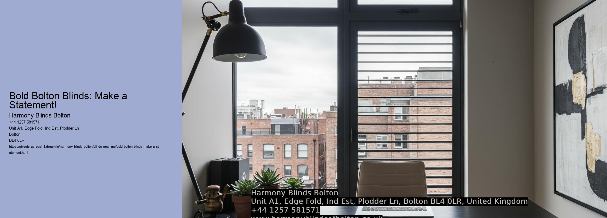 Bold Bolton Blinds: Make a Statement!