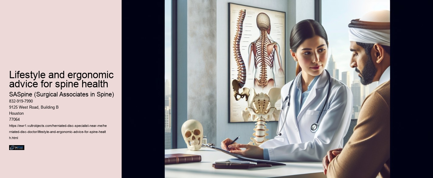 Lifestyle and ergonomic advice for spine health