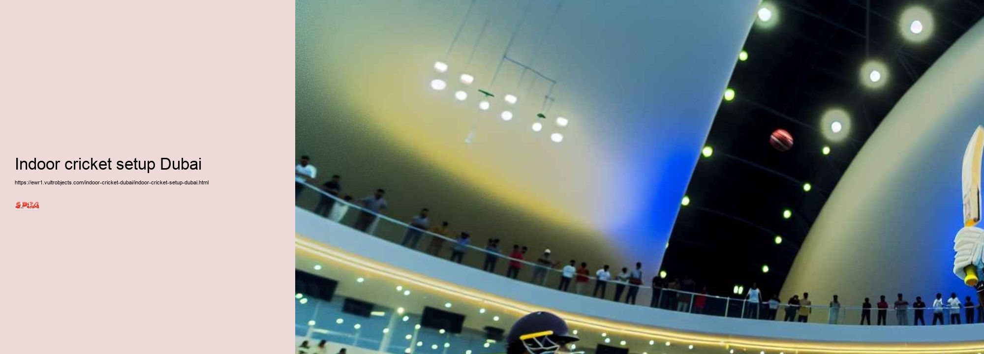 indoor cricket setup Dubai
