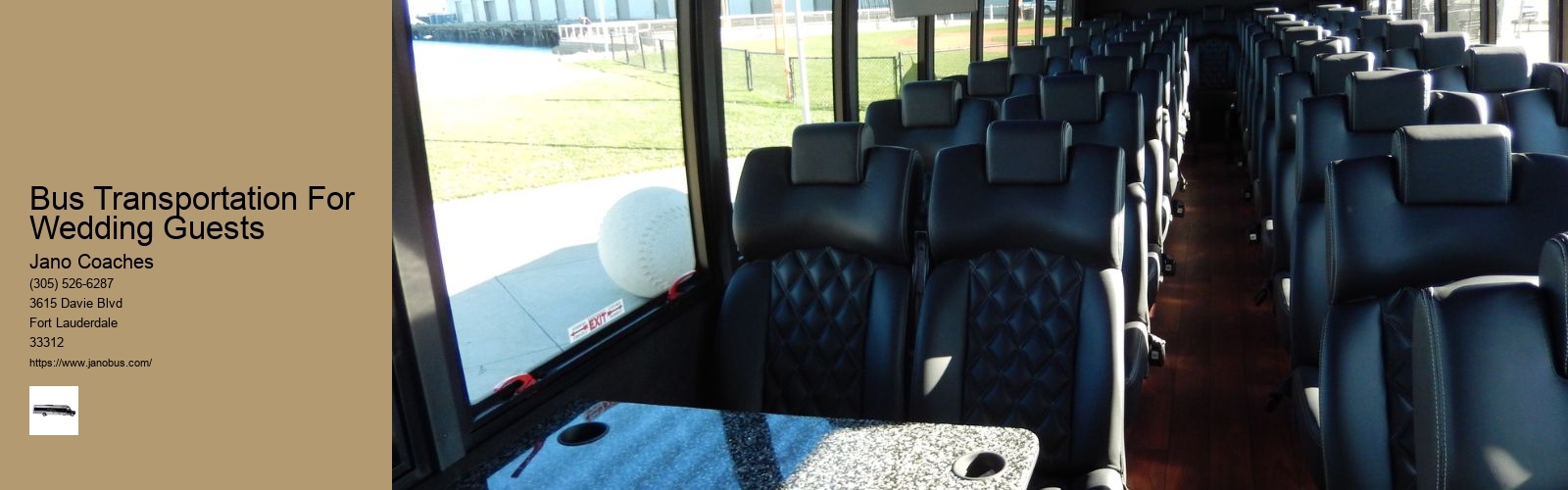 Bus Transportation For Wedding Guests