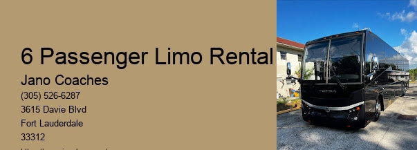 Van Limousine Service