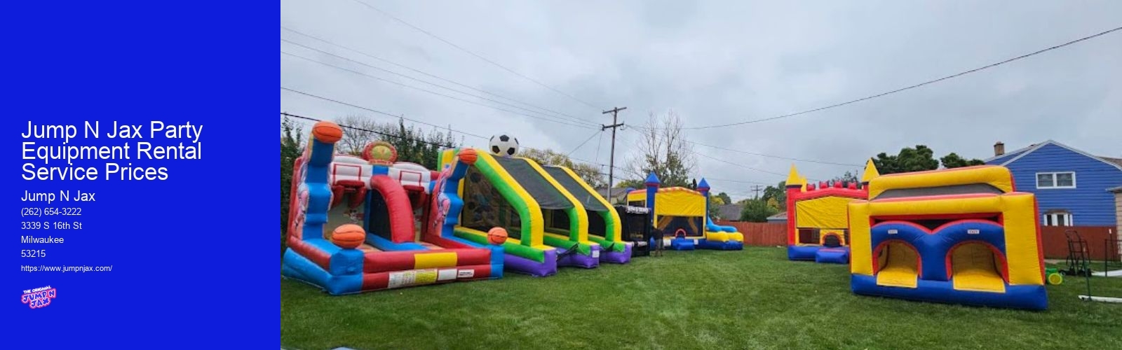 Jump N Jax Party Equipment Rental Service Prices