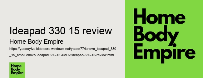 ideapad 330 15 review