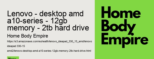 lenovo - desktop amd a10-series - 12gb memory - 2tb hard drive