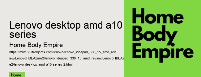 lenovo desktop amd a10 series
