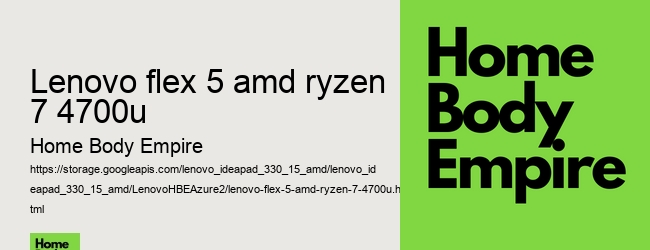 lenovo flex 5 amd ryzen 7 4700u