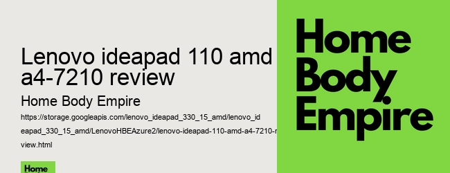 lenovo ideapad 110 amd a4-7210 review