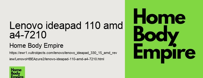 lenovo ideapad 110 amd a4-7210