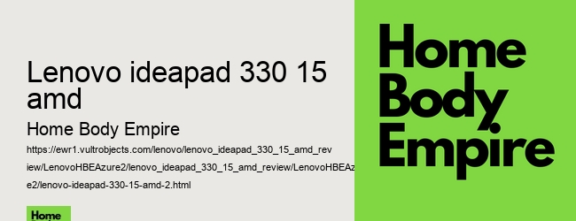 lenovo ideapad 330 15 amd