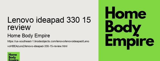 lenovo ideapad 330 15 review