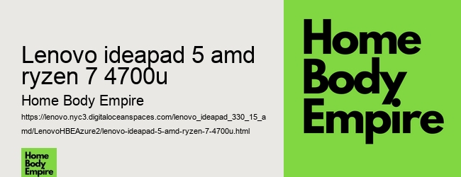 lenovo ideapad 5 amd ryzen 7 4700u