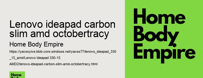 lenovo ideapad carbon slim amd octobertracy