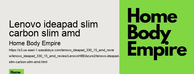 lenovo ideapad slim carbon slim amd