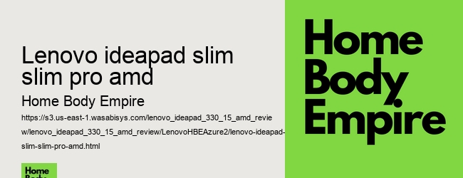 lenovo ideapad slim slim pro amd