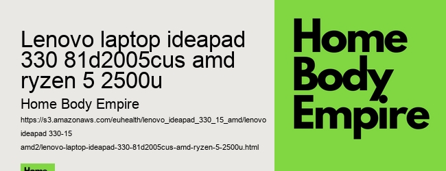 lenovo laptop ideapad 330 81d2005cus amd ryzen 5 2500u