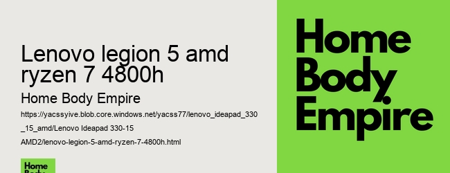 lenovo legion 5 amd ryzen 7 4800h