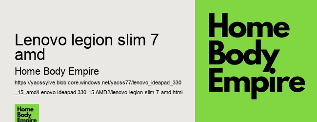 lenovo legion slim 7 amd